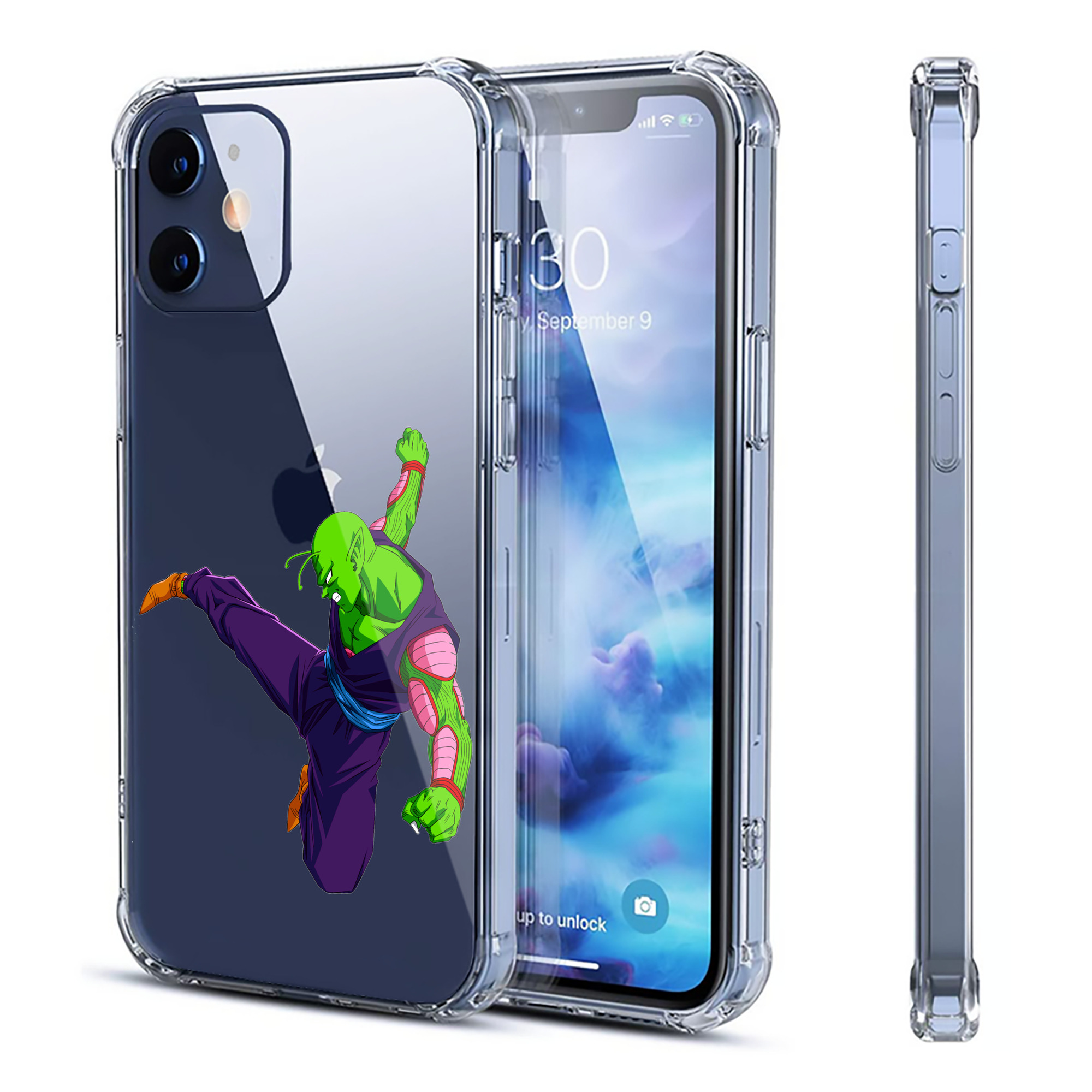 （画像用） ドラゴンボール ピッコロ DRAGON BALL Piccolo 【iPhone 12シリーズ対応】透明スマホケース（クリアソフトケース）